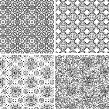 Digital art abstract pattern. National ethnic vector pattern.