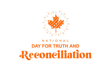Obraz premium National Day for Truth and Reconciliation. every child matters. Holiday concept. Template for background, banner, card, poster, t-shirt with text inscription
