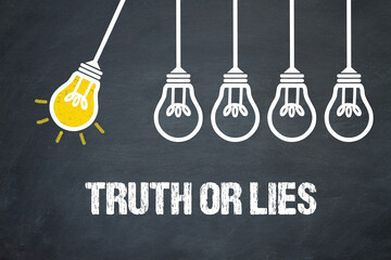 Truth or Lies	 - obrazy, fototapety, plakaty