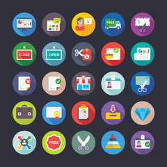 Business, Office, Team work, Management, Growth, Finance Vector Icons 

