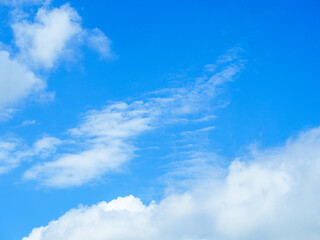 Beauty blue sky with white clouds