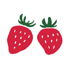 かわいくておしゃれなイチゴのイラスト（ベクター）
