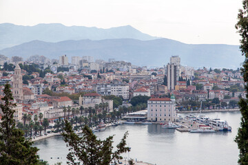 Fototapeta na wymiar panorama of a harbor