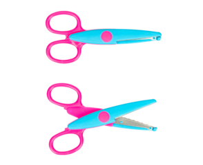 colorful scissors isolated on white background