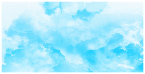 Panorama of blue sky with white clouds in sunny weather.Background with clouds on blue sky. Blue Sky vector.White cumulus clouds formation in blue sky><