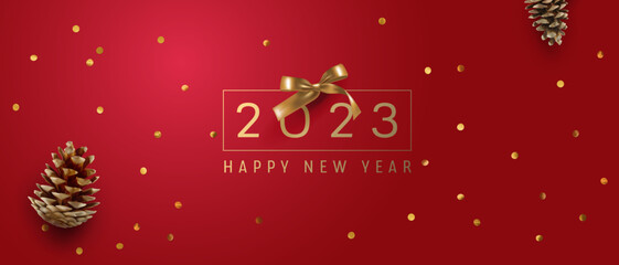 Happy new year vector illustration, background