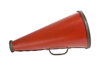 Vintage megaphone from the 1920's isolated.