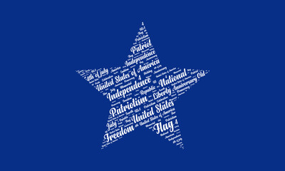 USA independence day word cloud vector illustration design July 4th United States 4th of July Independence Day America Old America American I Love America