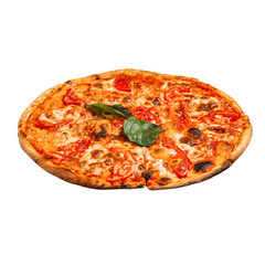 Margherita pizza with tomatoes