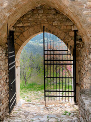 old gate in the castle