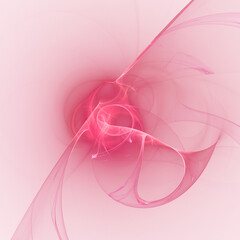 abstract pink white background fractal shape for design - 530807913