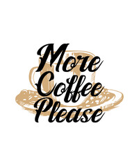 More coffee please logo design