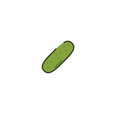 cucumber icon, vector illustration