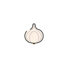 garlic icon, vector illustration