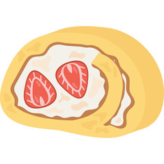 fruit roll cake japanese dessert