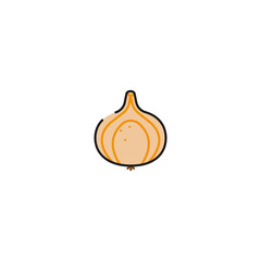 onion icon, vector illustration