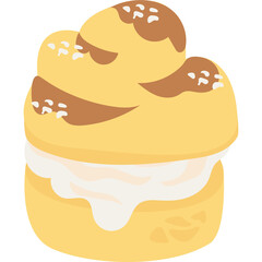 choux cream japanese dessert