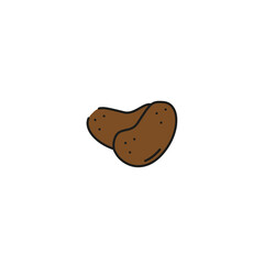 poratoes icon, vector illustration