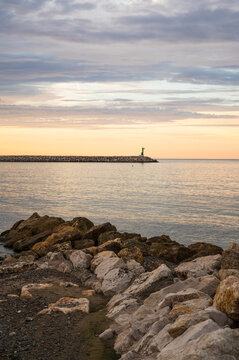 Phare de Cambrils au lever de soleil