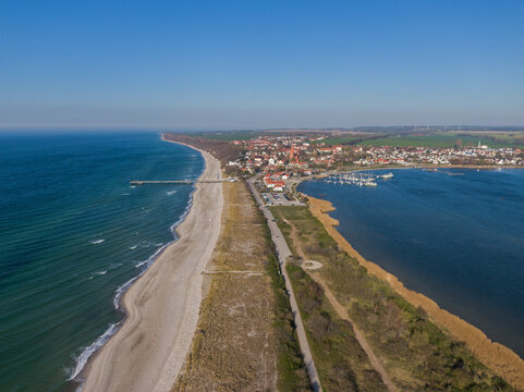 K&uuml;stenstadt Rerik an der Ostseek&uuml;ste von Mecklenburg-Vorpommern Luftaufnahme