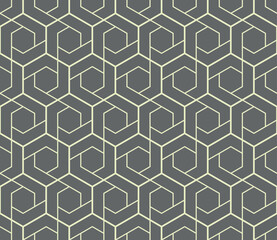 Obraz na płótnie Canvas The geometric pattern with lines. Seamless vector background. Gray texture. Graphic modern pattern. Simple lattice graphic design