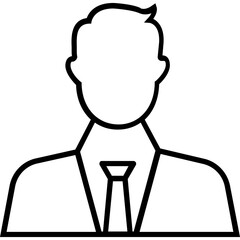 Businessman Line Vector Icon