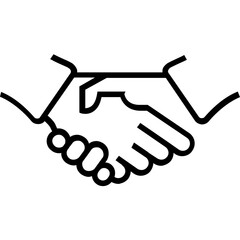 Partnership Line Vector Icon