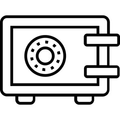 Locker Line Vector Icon
