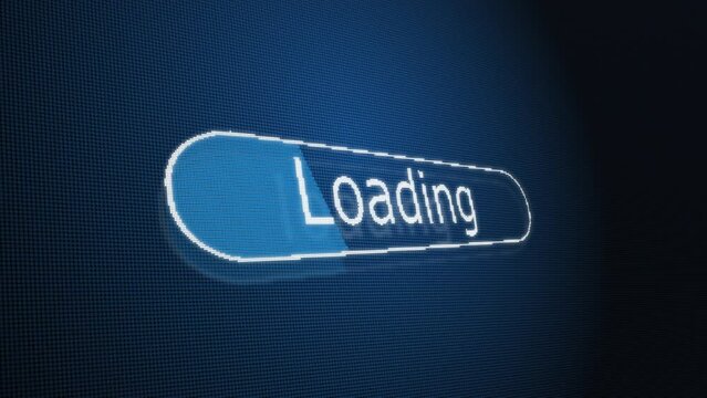 Video footage, HUD. Downloading a file or information on a computer