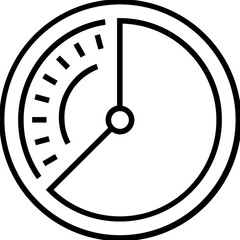 Deadline Line Vector Icon