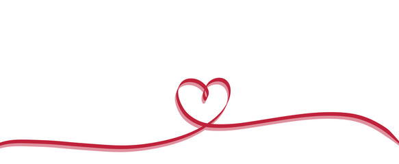 Hand drawn shape heart with cute sketch line, divider shape. Love doodle isolated on white background for wedding, mother, woman or valentines day.