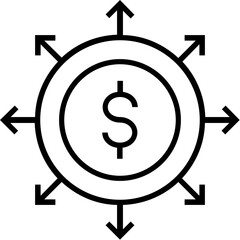 Affiliate Marketing Line Vector Icon