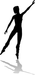 Ballet Dancer Dancing Silhouette © Christos Georghiou