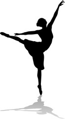 Silhouette Ballet Dancer