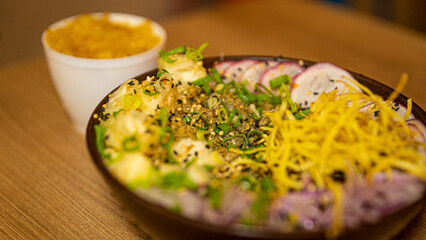 salad with fish