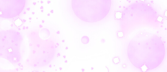 Abstract  bokeh pattern for design and background. Illustration of a Valentine's Day hearts background banner - Illustration