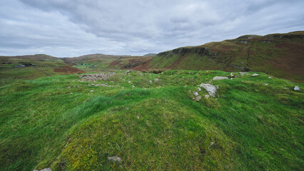 Fototapeta na wymiar Dun Garsin broch, Isle of Skye