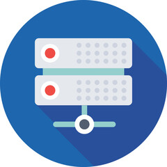 Server Colored Vector Icon