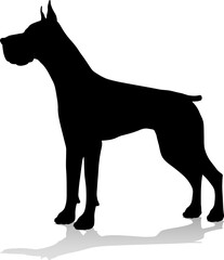 Dog Silhouette Pet Animal - obrazy, fototapety, plakaty