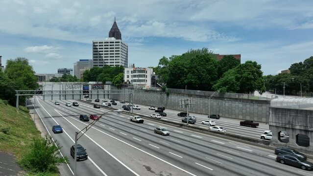 Aerial views of roadways and highways