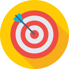 Target Colored Vector Icon