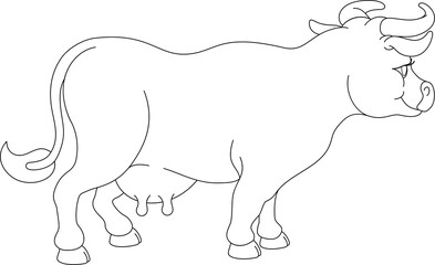 Cow Animal Cartoon Character