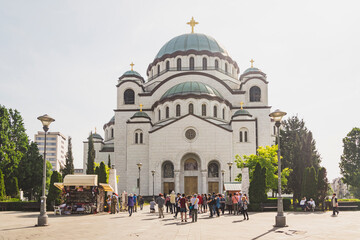 Fototapeta na wymiar St. Sava church in Belgrade