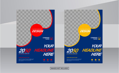 Modern business annual report template