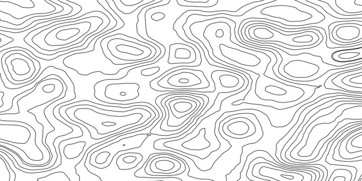 Map Background With Topographic Contours And Features