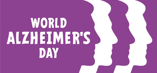 World alzheimer's day or dementia day. People ( patients ) suffering from the brain disease and memory loss, for neurology, mental illness. Alzheimer's, parkinson's disease symptoms. June or September