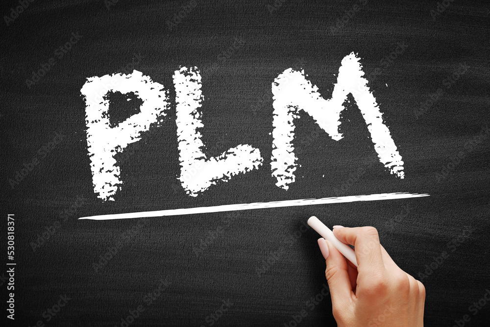 Poster plm product lifecycle management - process of managing the entire lifecycle of a product from its in