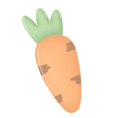 illustration of carrot watercolor illustration 