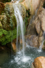 The Guadalquivir river as it passes through the Utrero ridge in the Sierra de Cazorla, Segura and Las Villas Natural Park. Jaen. Andalusia. Spain