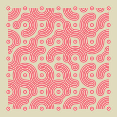 Color truchet tiling connections illustration